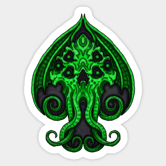 Cthulhu Spades - Azhmodai 2020 Sticker by azhmodai